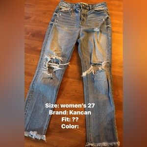 KanCan Women's Ripped Blue Skinny Jeans